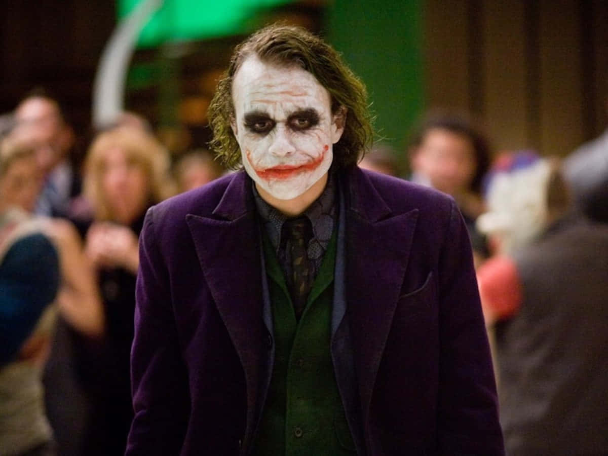 Den ikoniske Joker ansigts tapet.