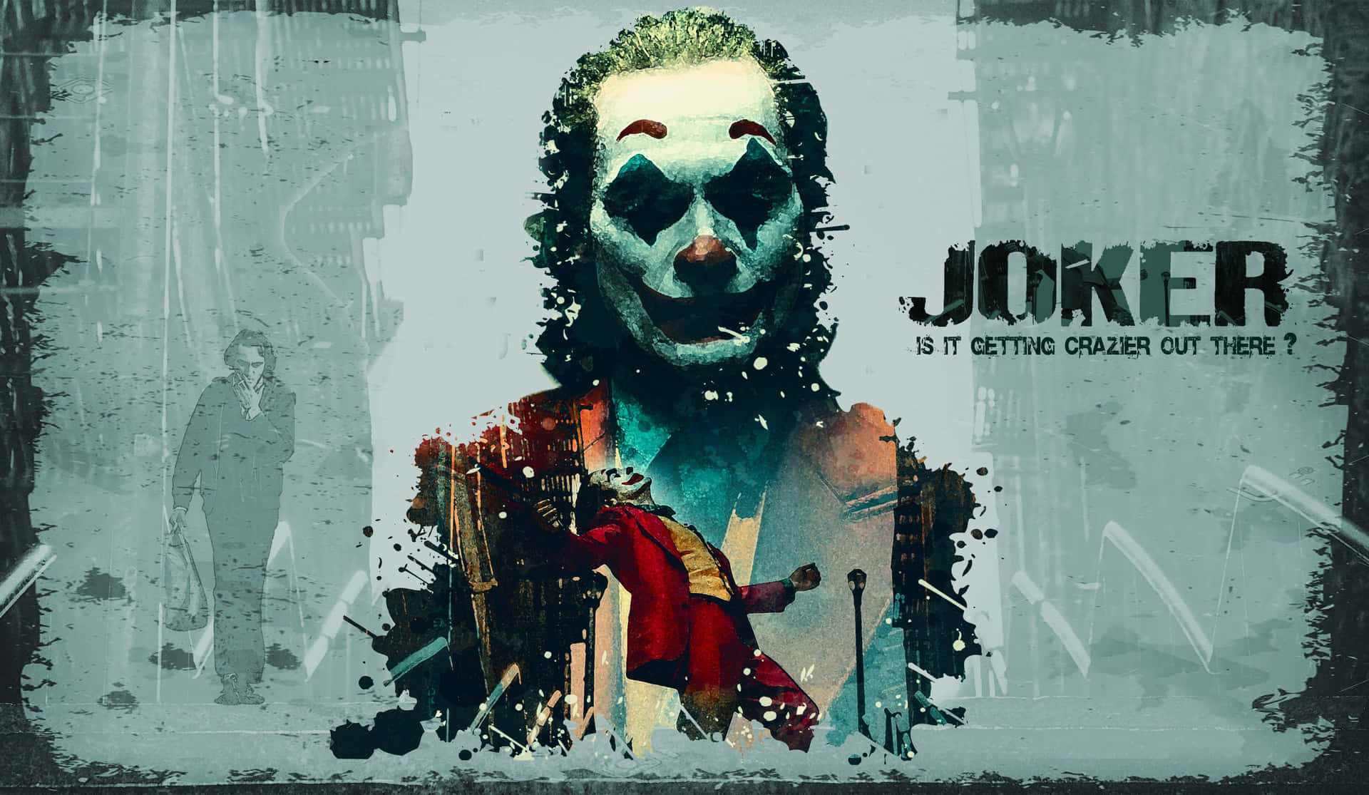 Stunning Joker Poster Digital Painting Wallpaper