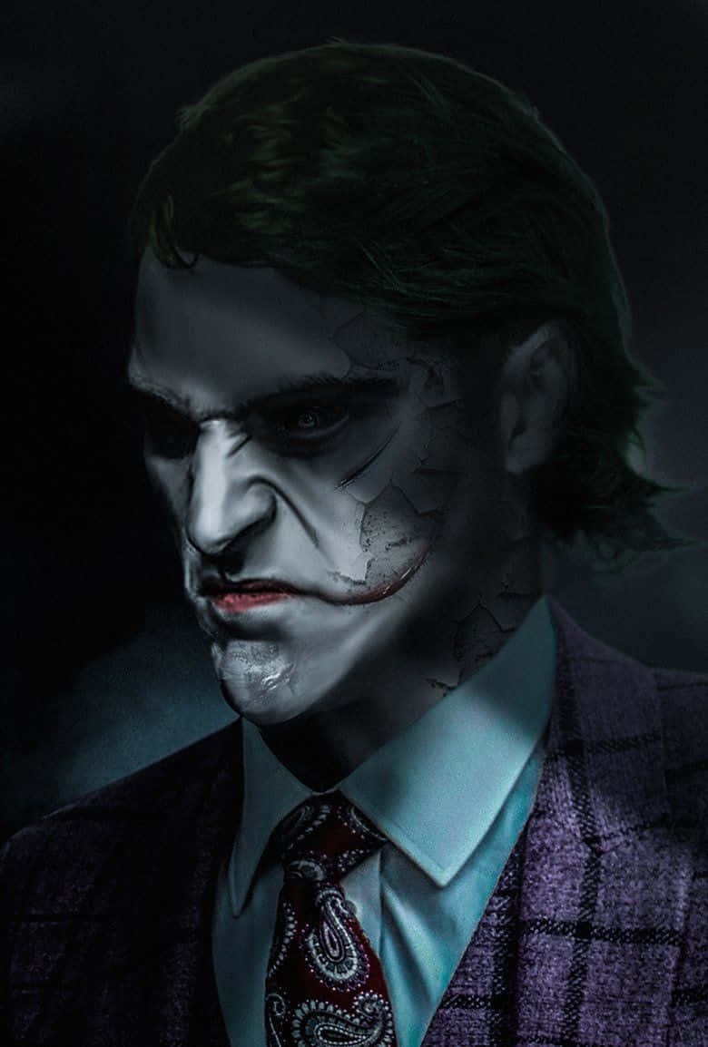 Creepy Joker Poster Digital Art Wallpaper