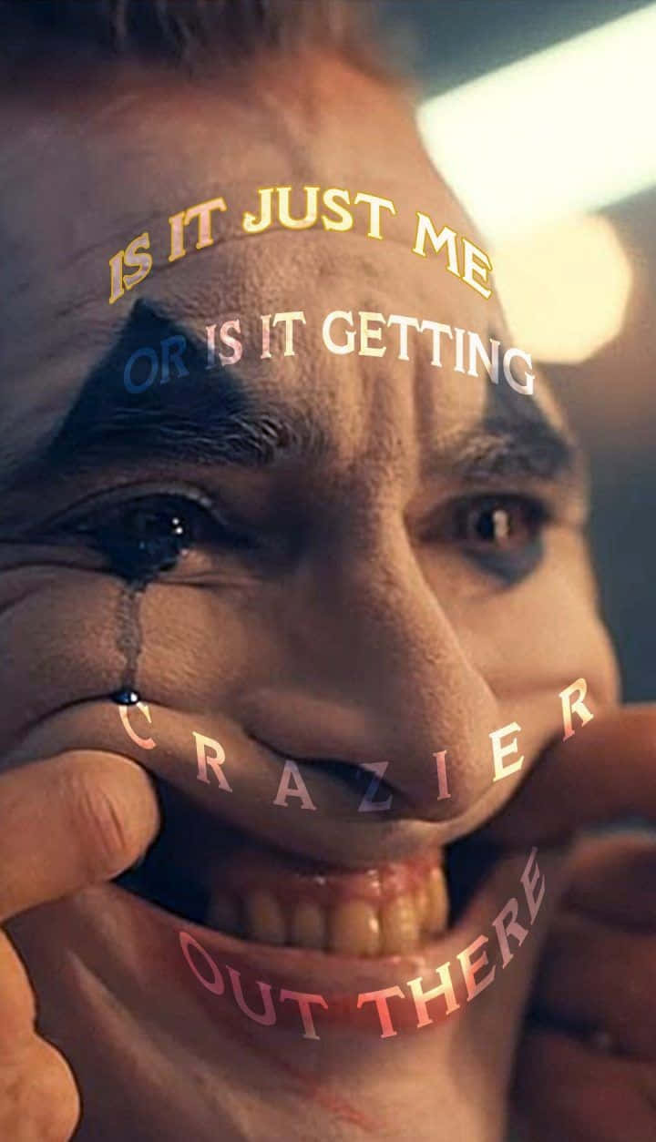 Captivating Joker Poster Close Up Shot Wallpaper