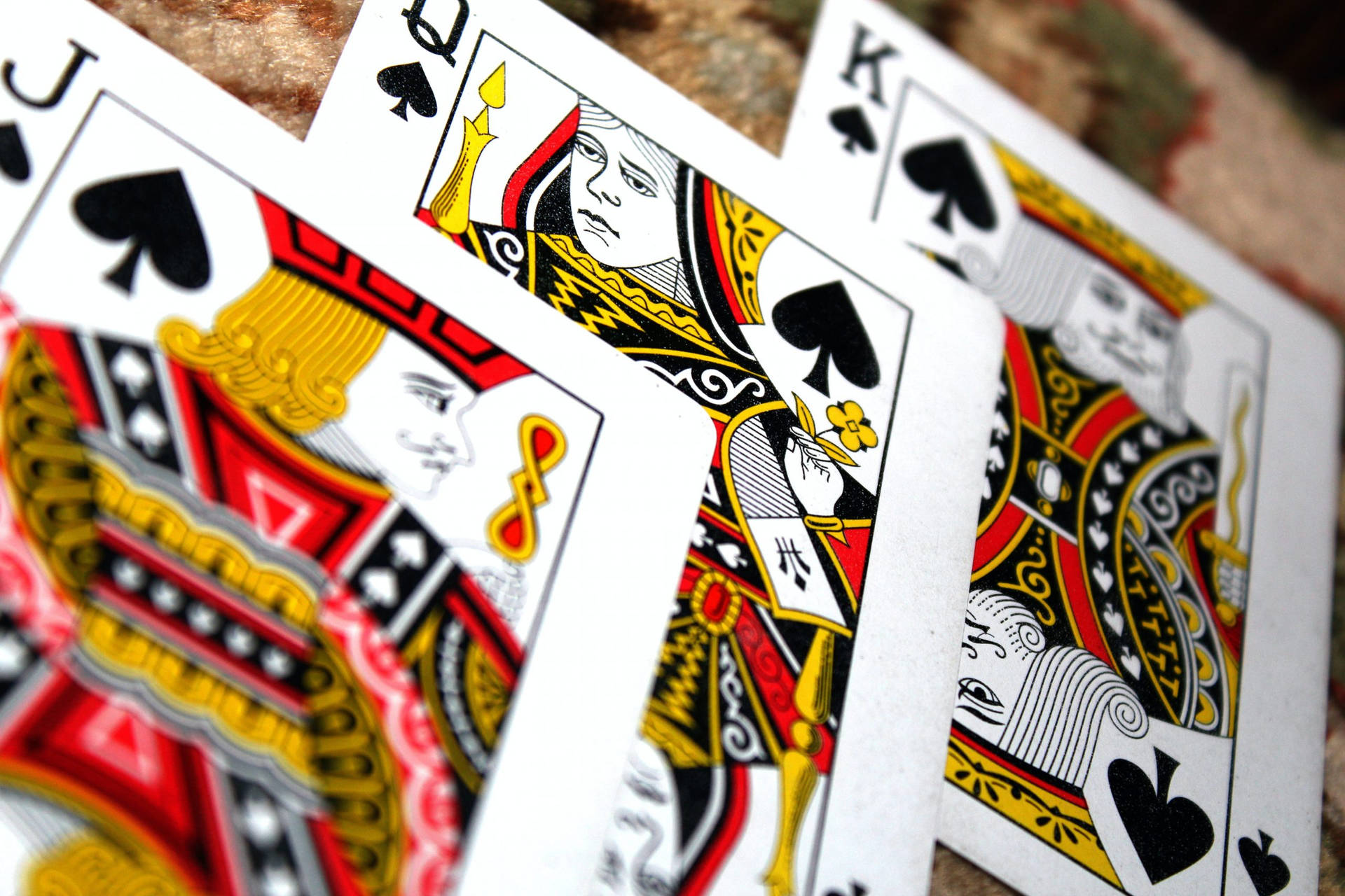 Joker Queen And King Euchre Cards Wallpaper
