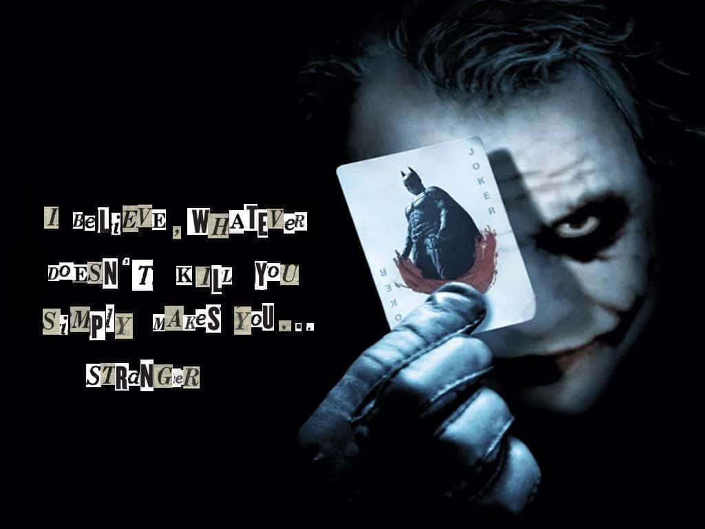 Joker Quotes - Embrace Your Inner Chaos Wallpaper