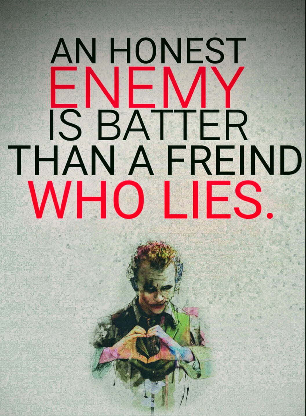 The Joker's Intense Gaze and Legendary Quote Wallpaper
