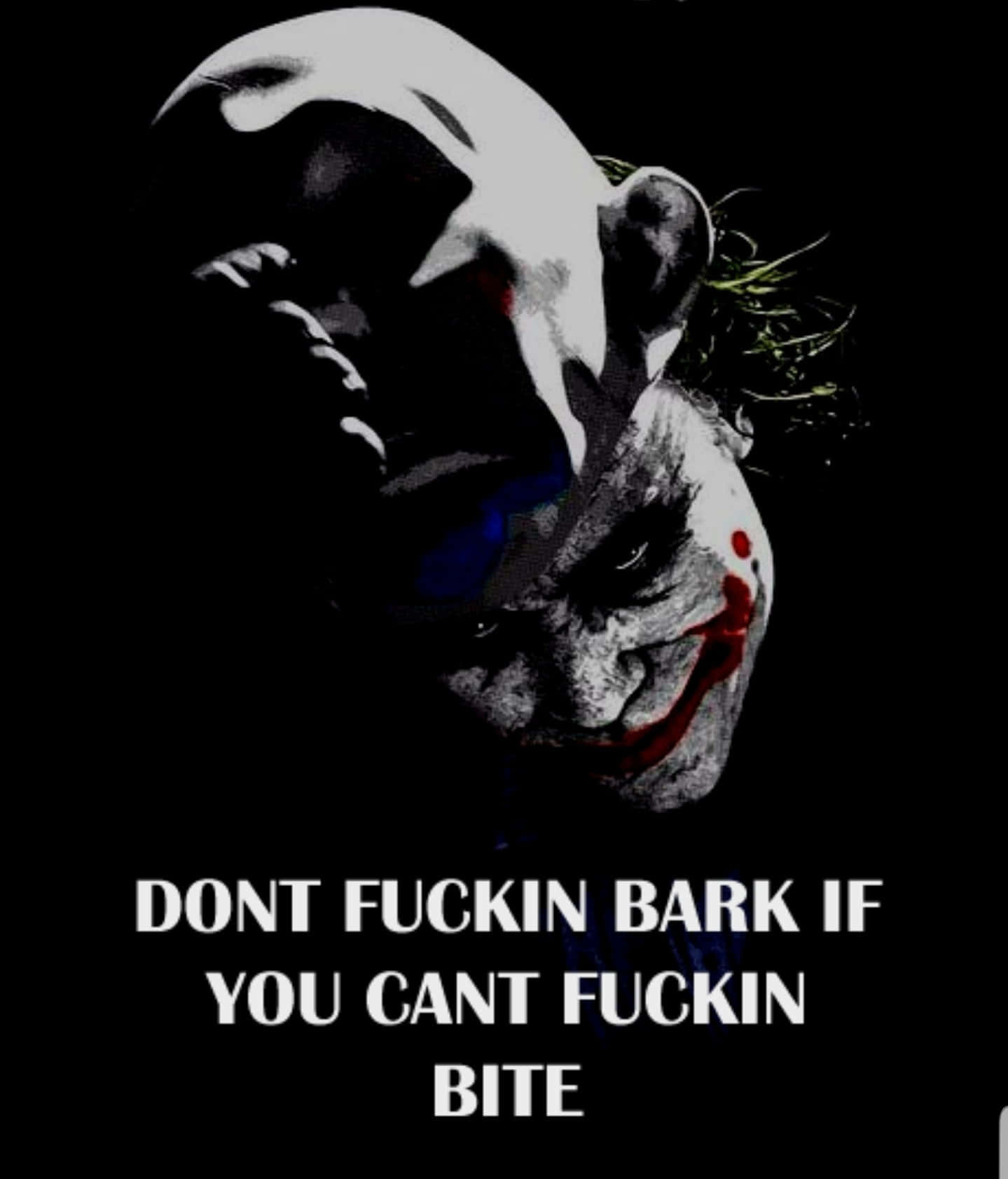 The Joker's Dark Philosophy Wallpaper