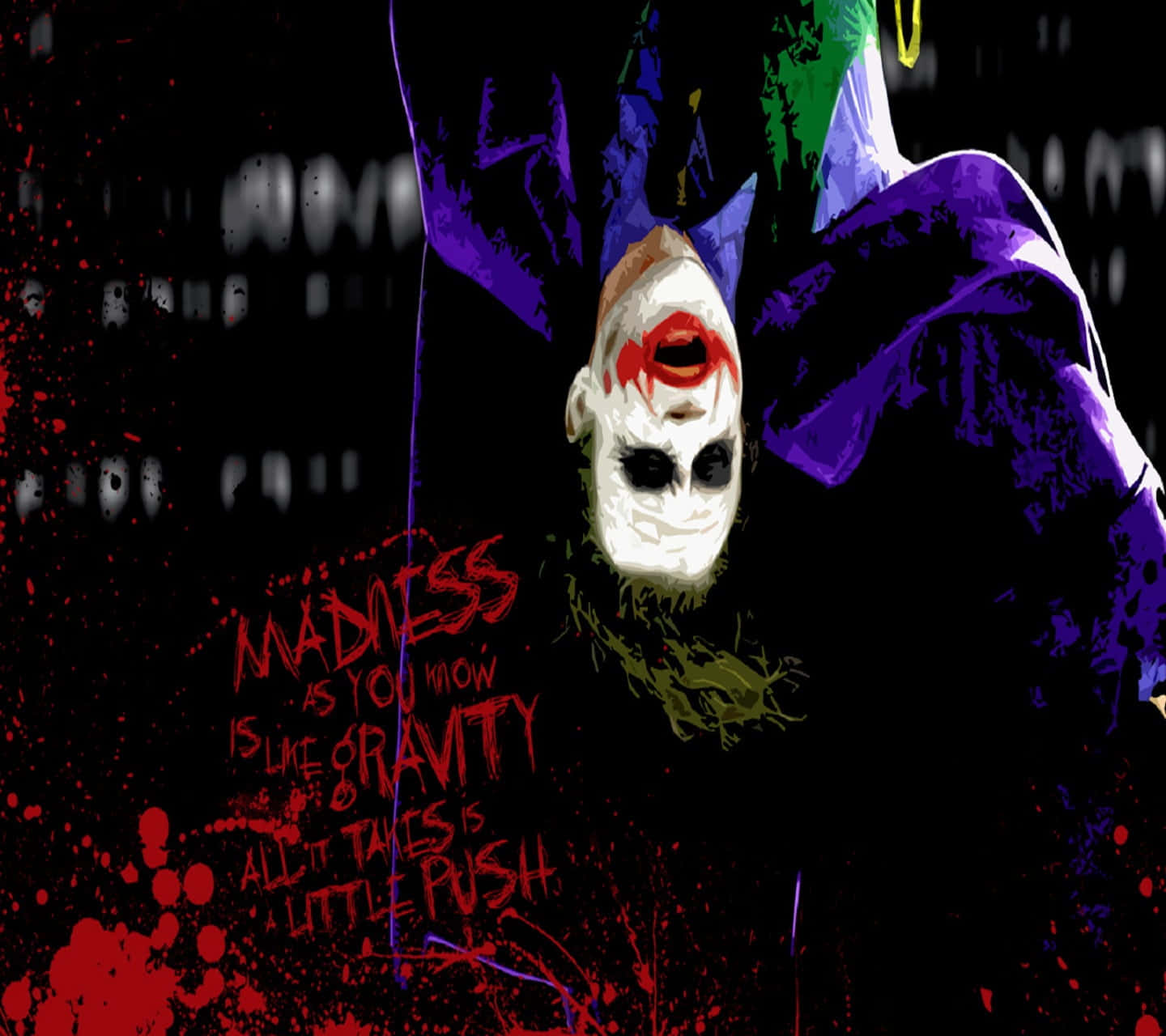 An Intriguing Joker Quote Wallpaper Wallpaper