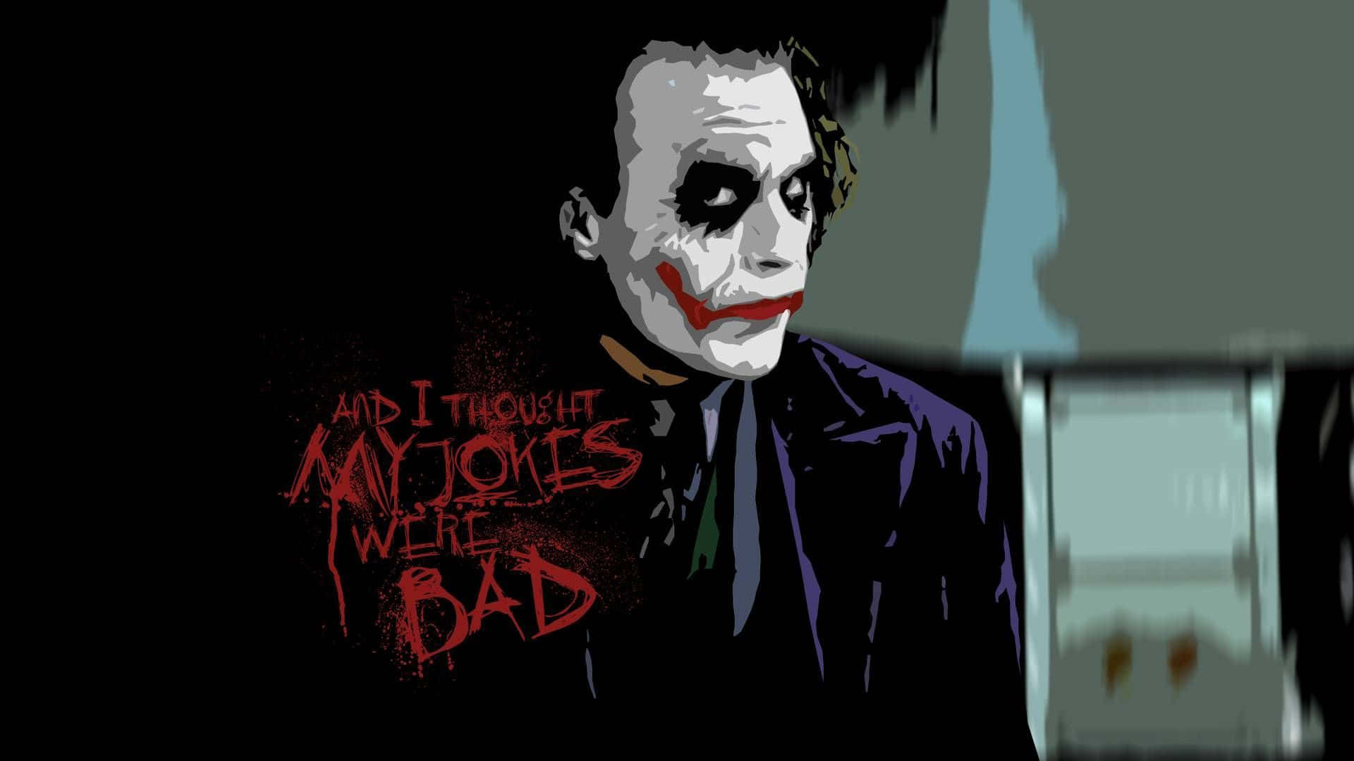 Embrace the Madness - Inspirational Joker Quote Wallpaper