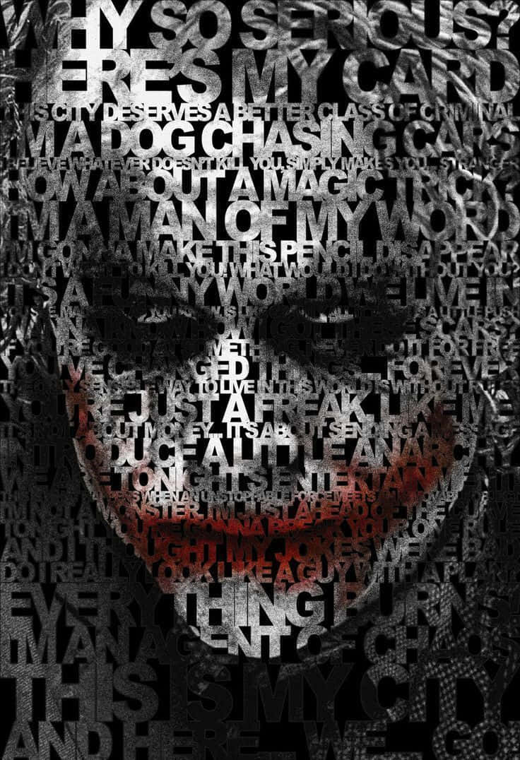 Joker Quotes - A Touch of Madness Wallpaper