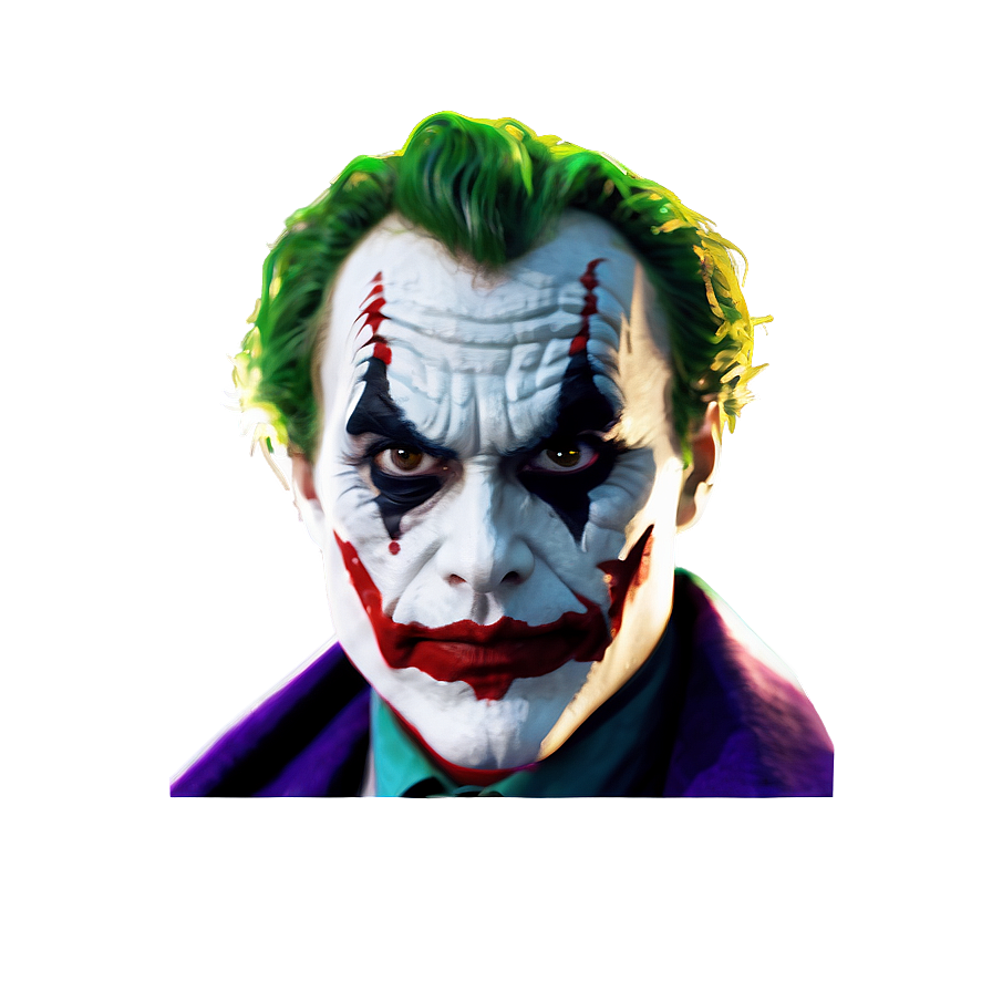 Joker's Psychotic Gaze Png Mfo30 PNG