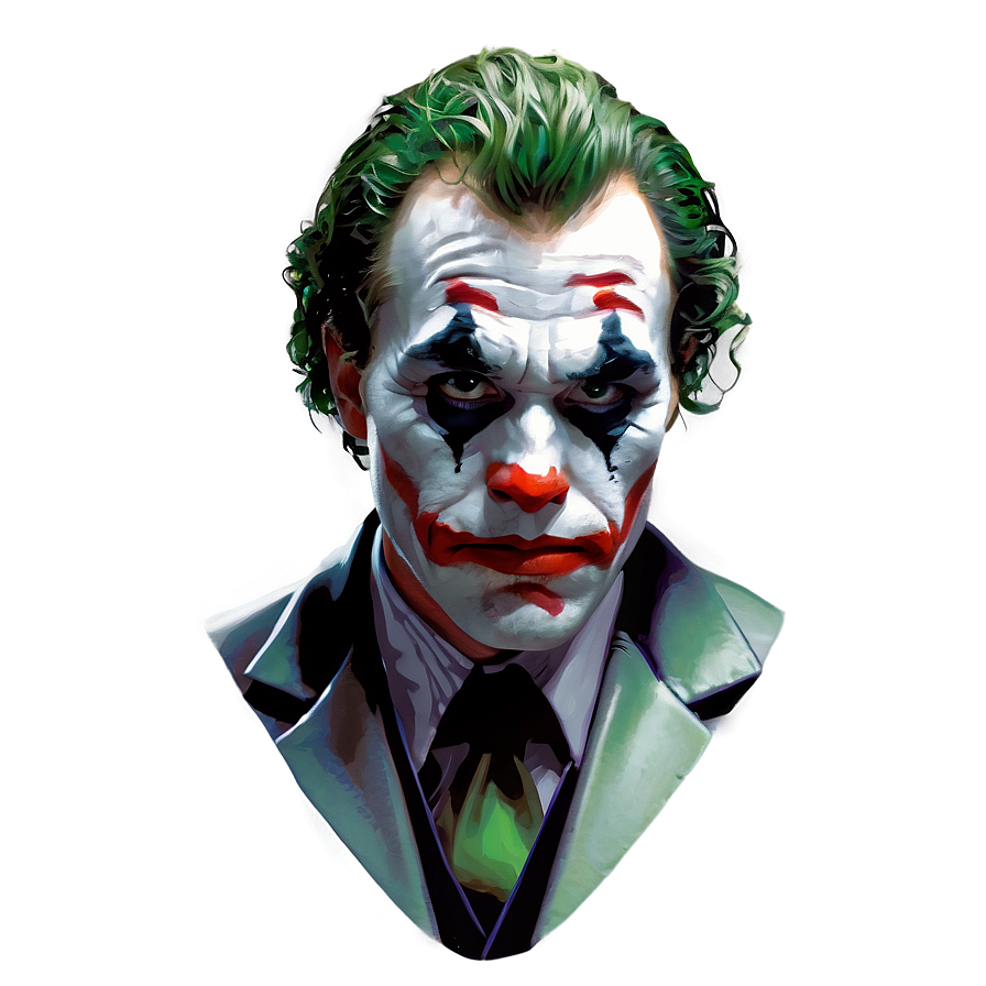 Download Joker's Scheming Face Png Qii | Wallpapers.com