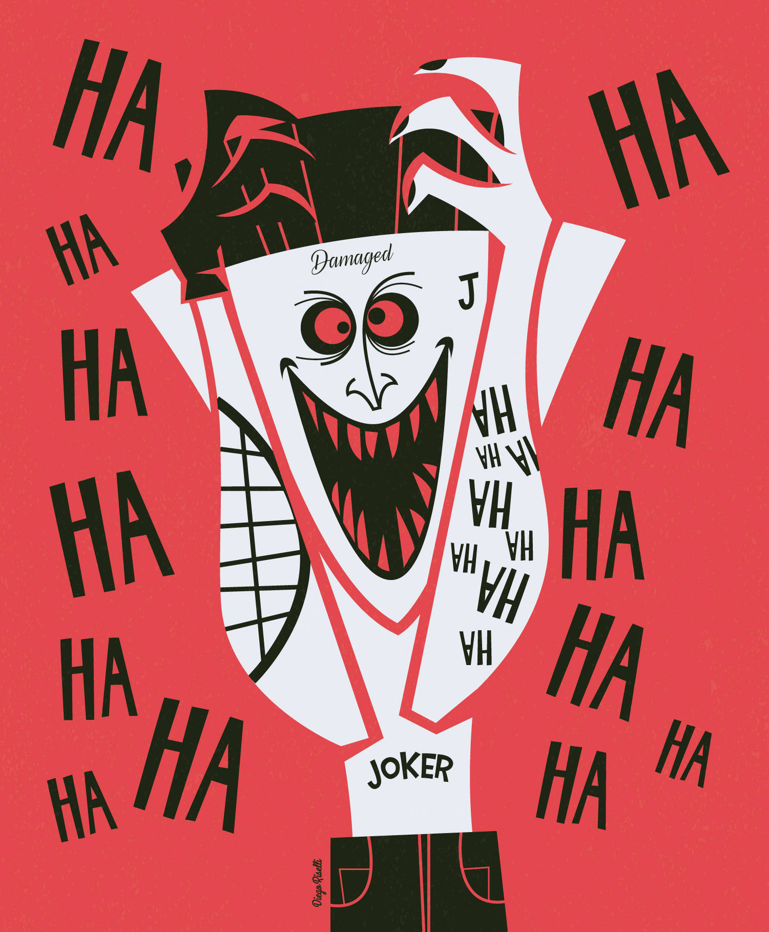 Joker Telefon Hahaha Art Wallpaper