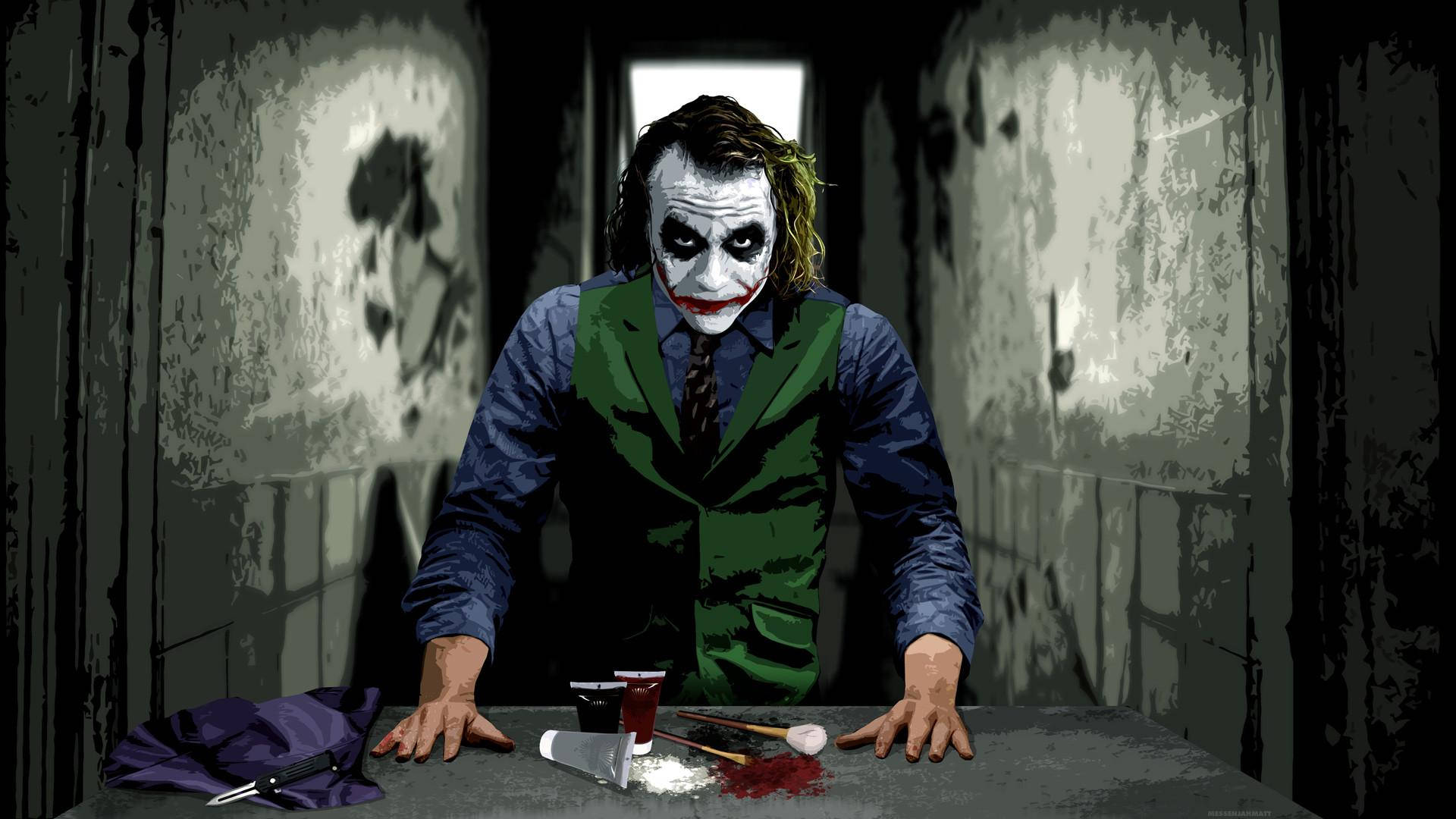 Joker With Make-up 4k Ultra Hd Wallpaper