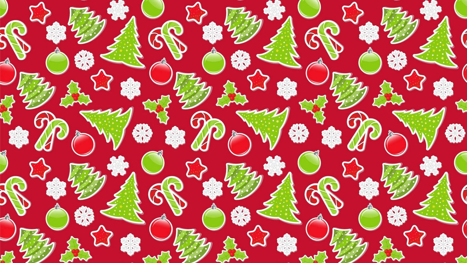 Jolly Christmas Festive Digital Illustration Wallpaper