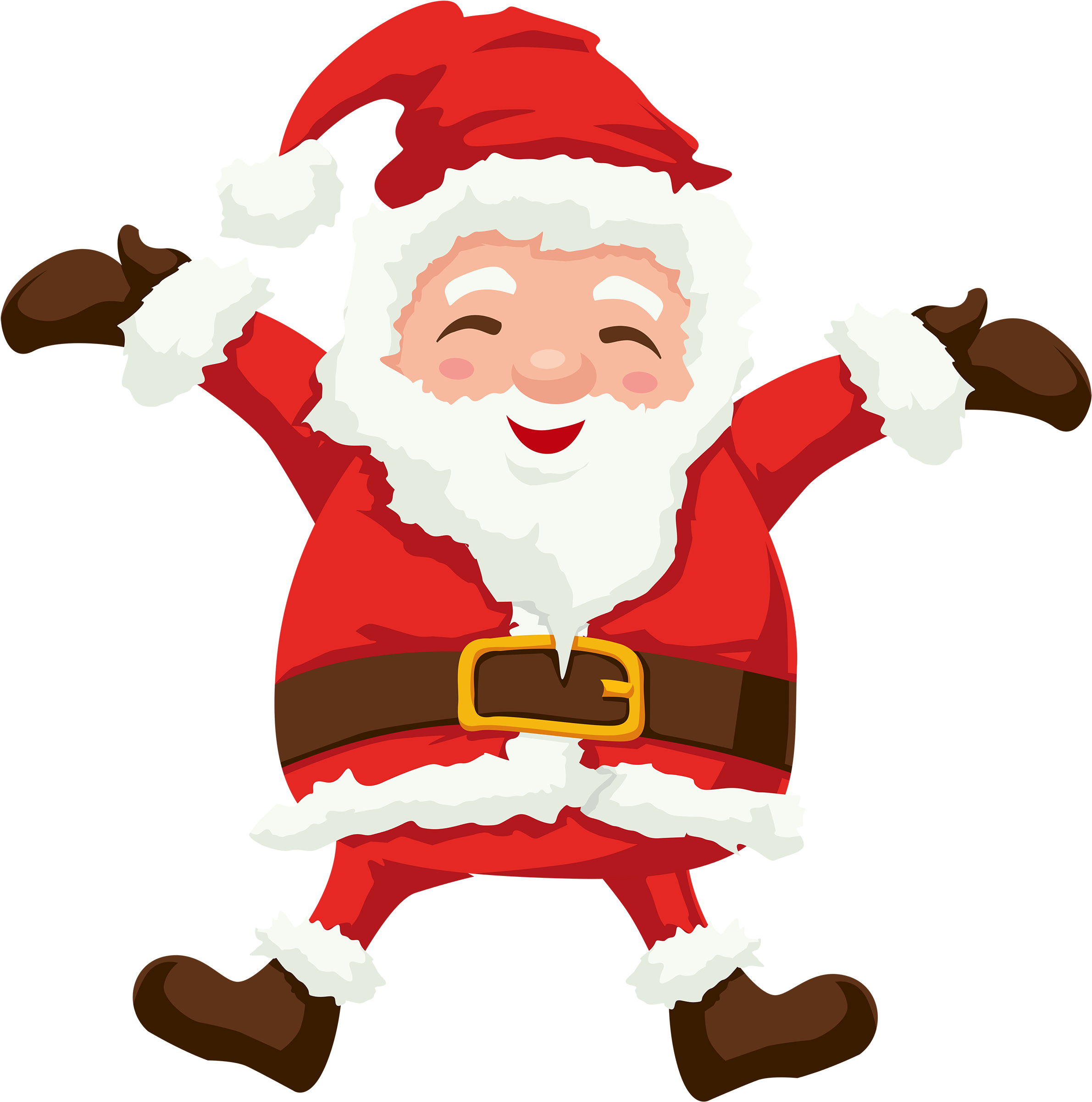 Jolly Santa Claus Celebration PNG
