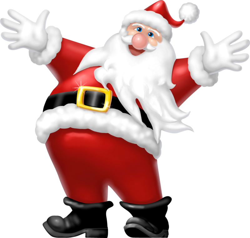 Jolly Santa Claus Celebration PNG