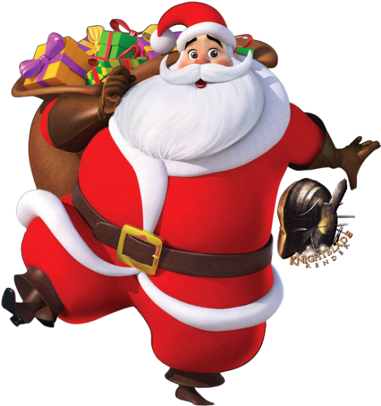 Jolly Santa Clauswith Gifts.png PNG