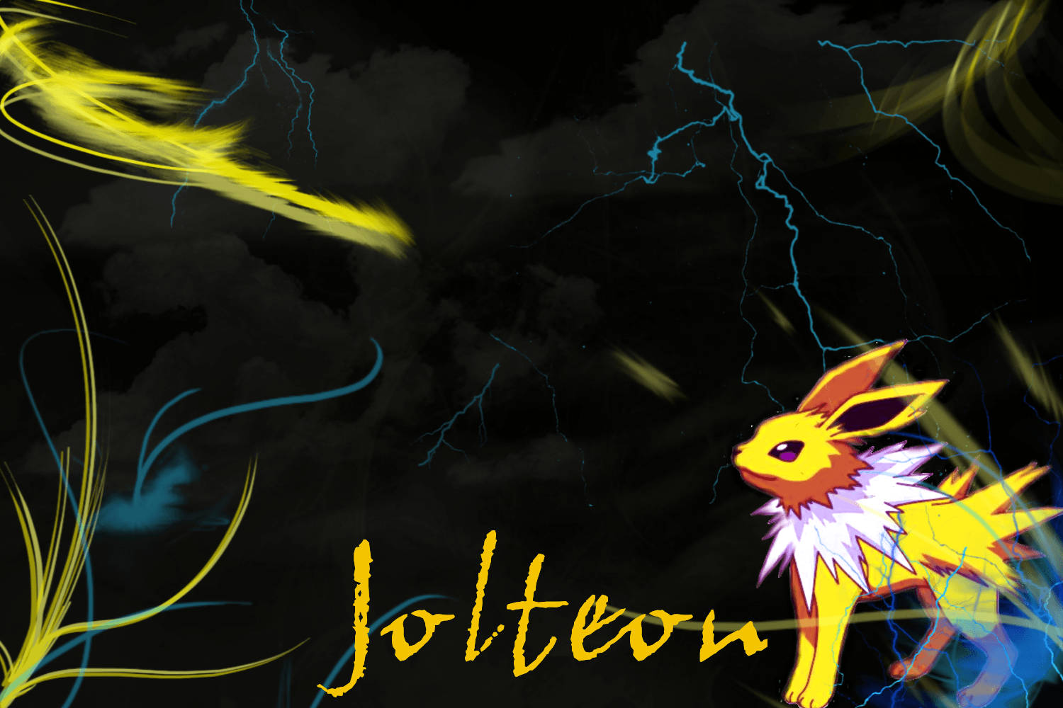 Jolteon Name Wallpaper