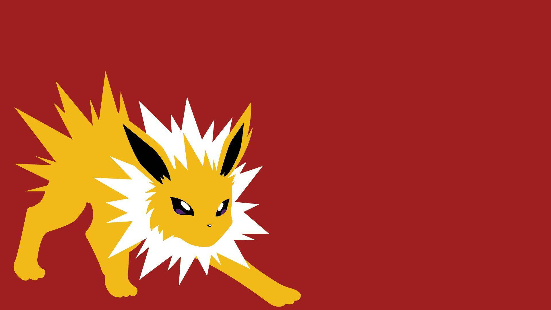 Jolteon On Red Picture