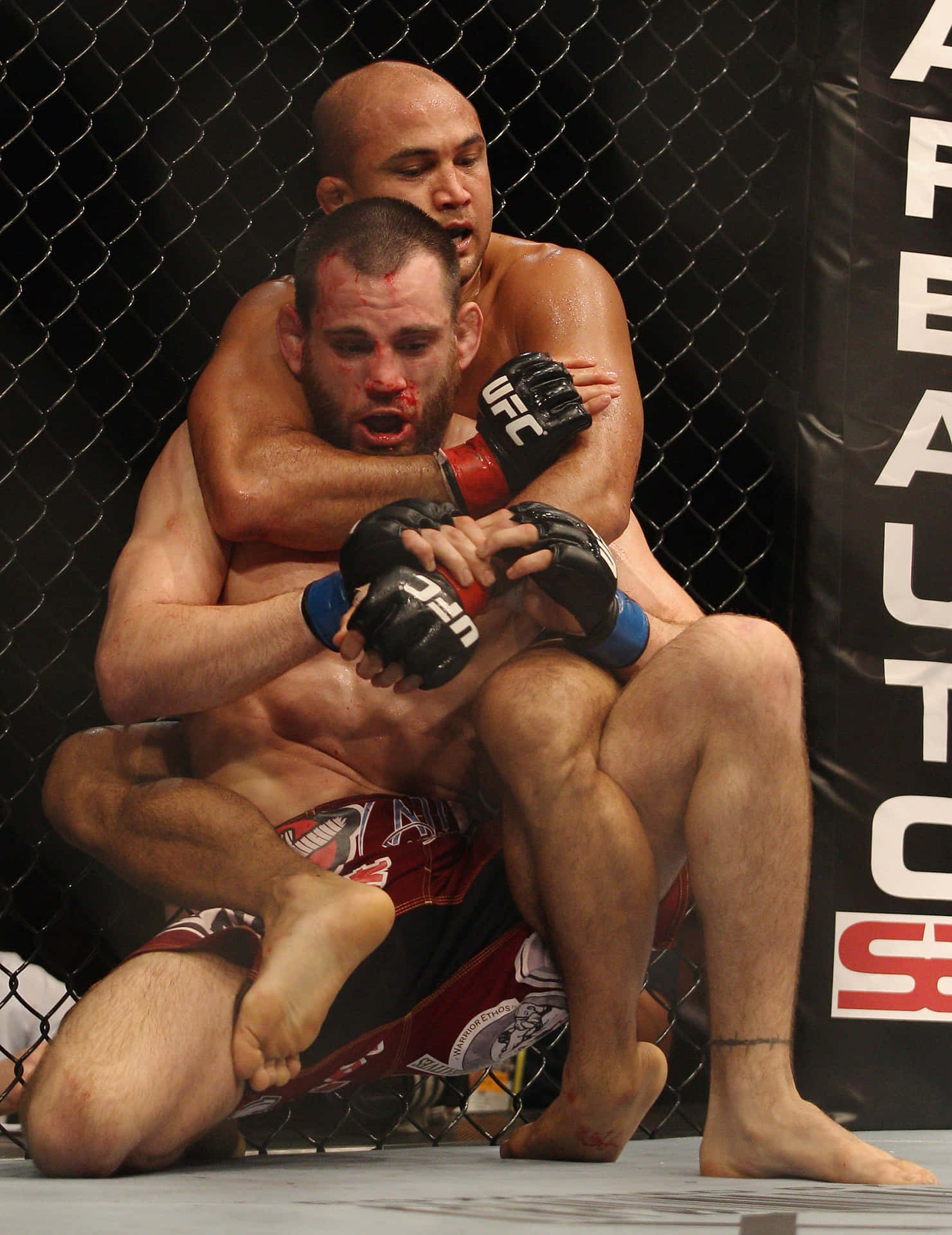Jon Fitch VS. George St-Pierre UFC 87: Seek and Destroy Wallpaper