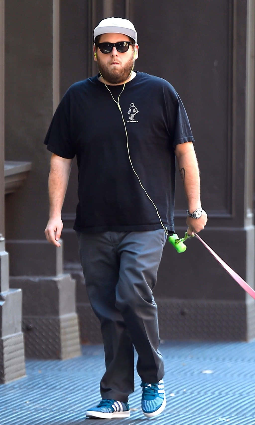 Actor Jonah Hill having fun while doing his take in set." Wallpaper