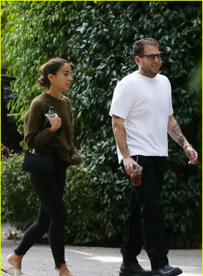 Jonah Hill looking cool with a popped collar Wallpaper