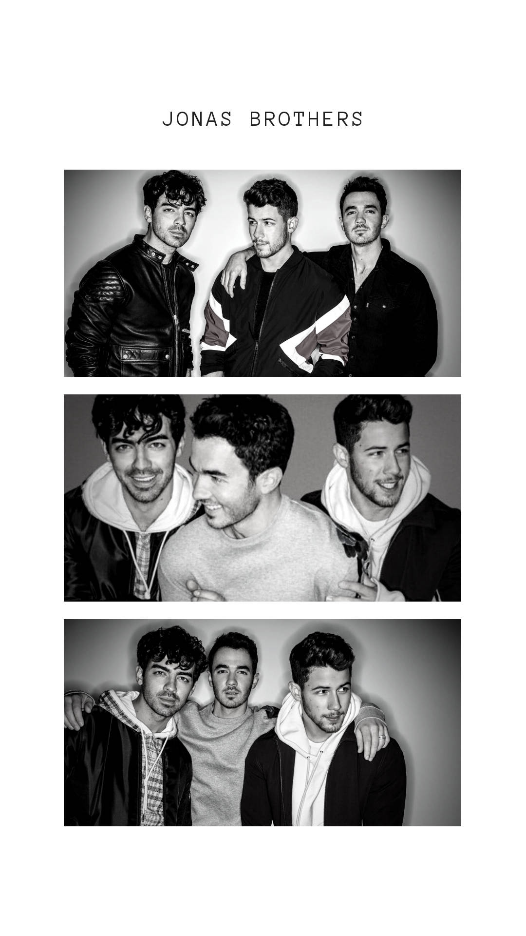Jonas Brothers Polaroid Pictures Background