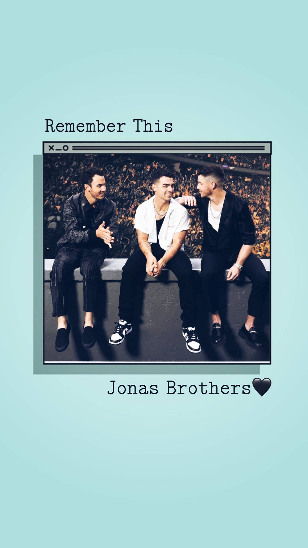 Jonas Brothers Remember This Tour Poster Background