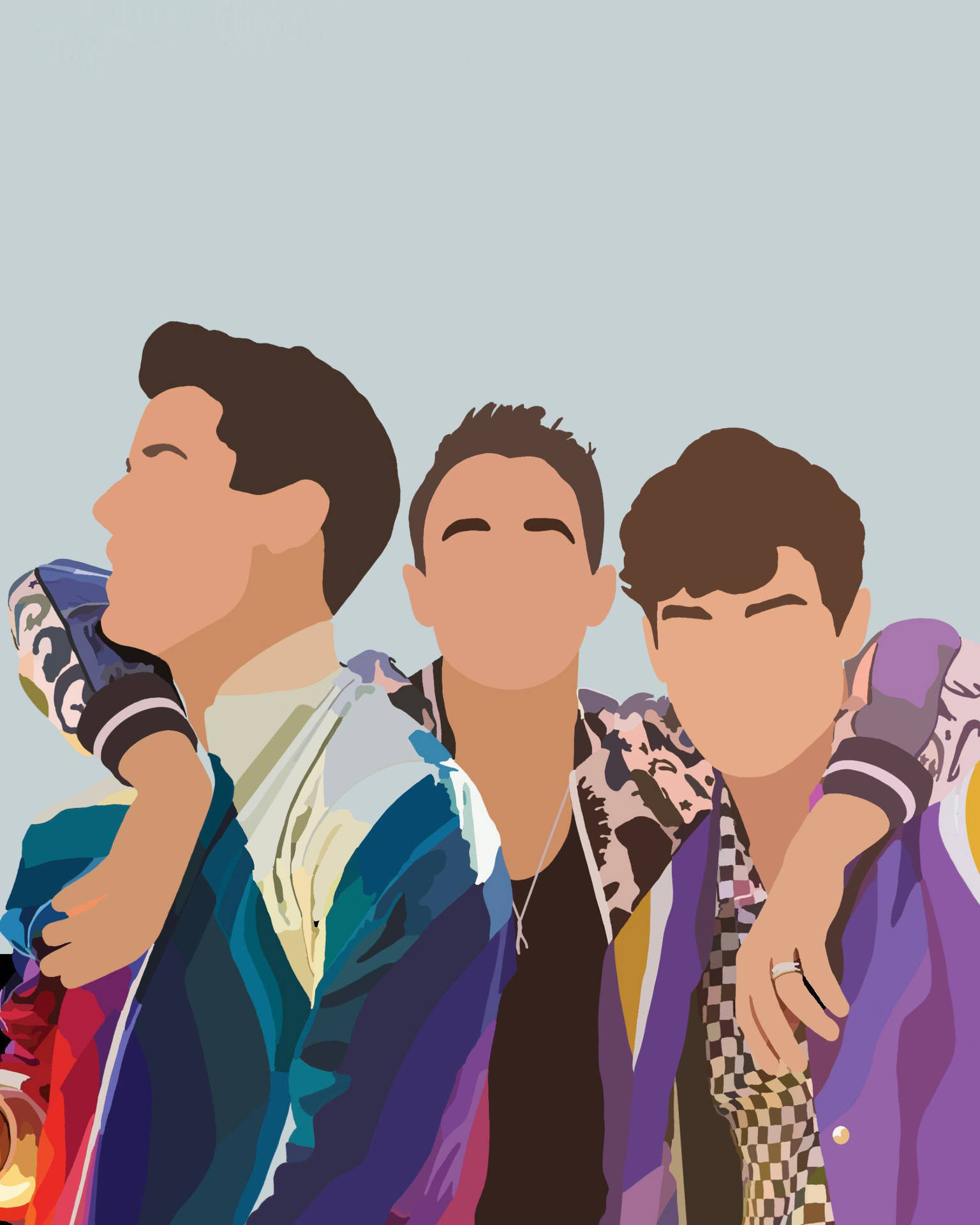 Jonas Brothers Vector Art Wallpaper