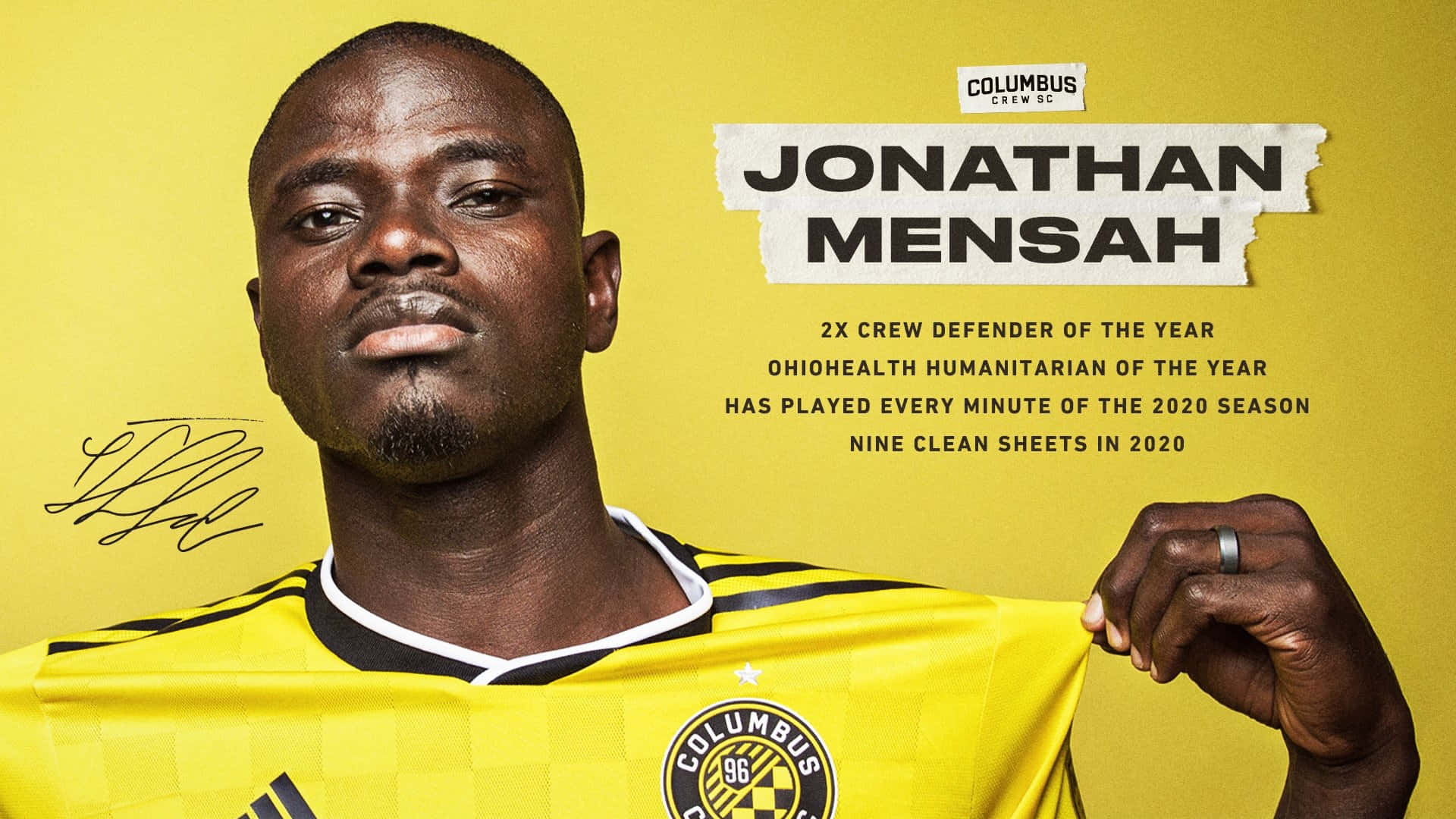 Jonathan Mensah MLS Nye Kontrakt Digitale Plakat Wallpaper