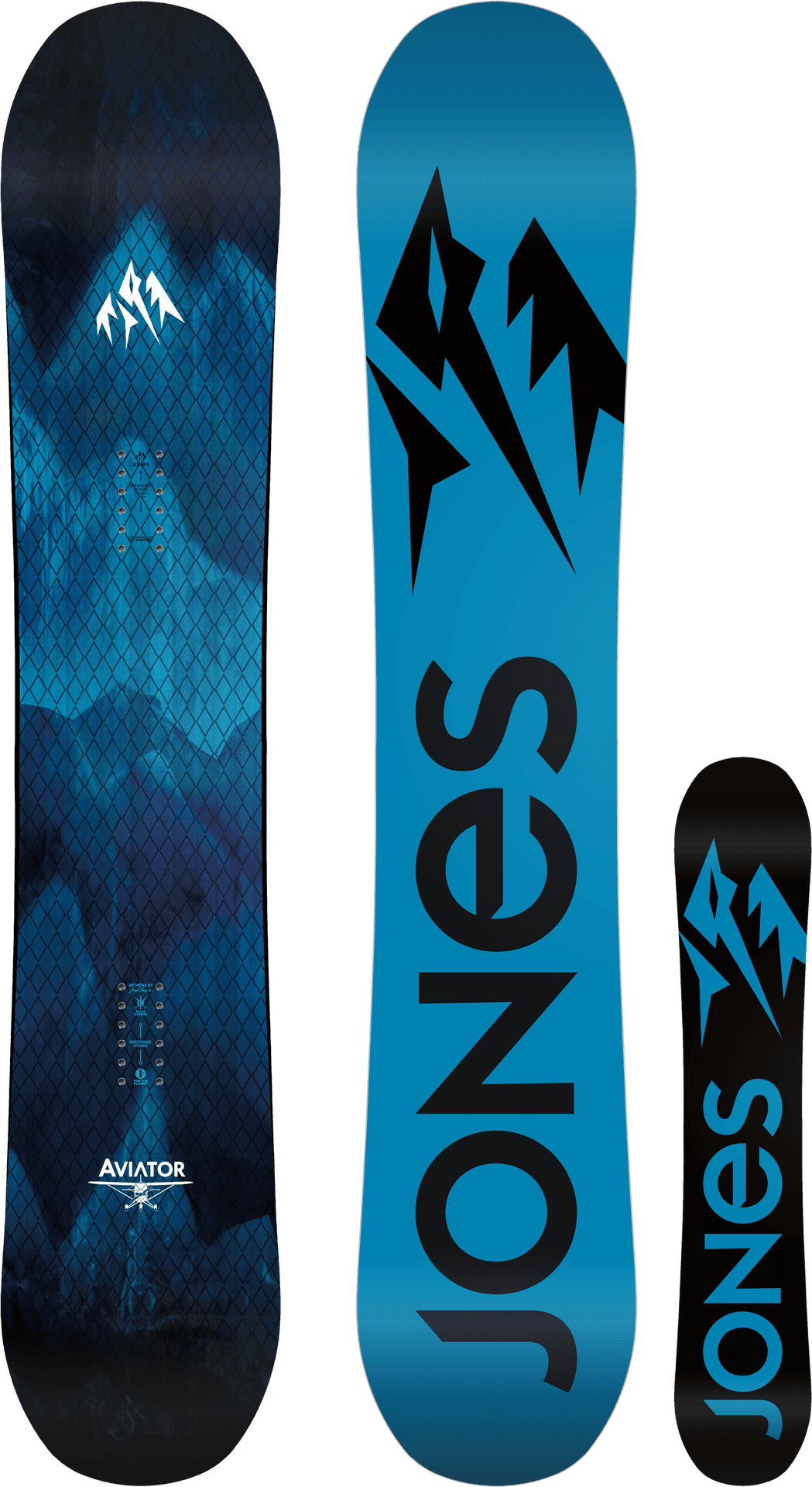 Jones Aviator Snowboard Design PNG