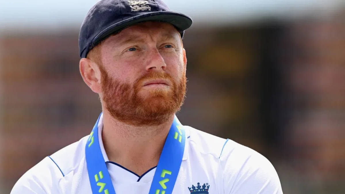 Caption: Jonny Bairstow in the moment - Candid Capture Wallpaper