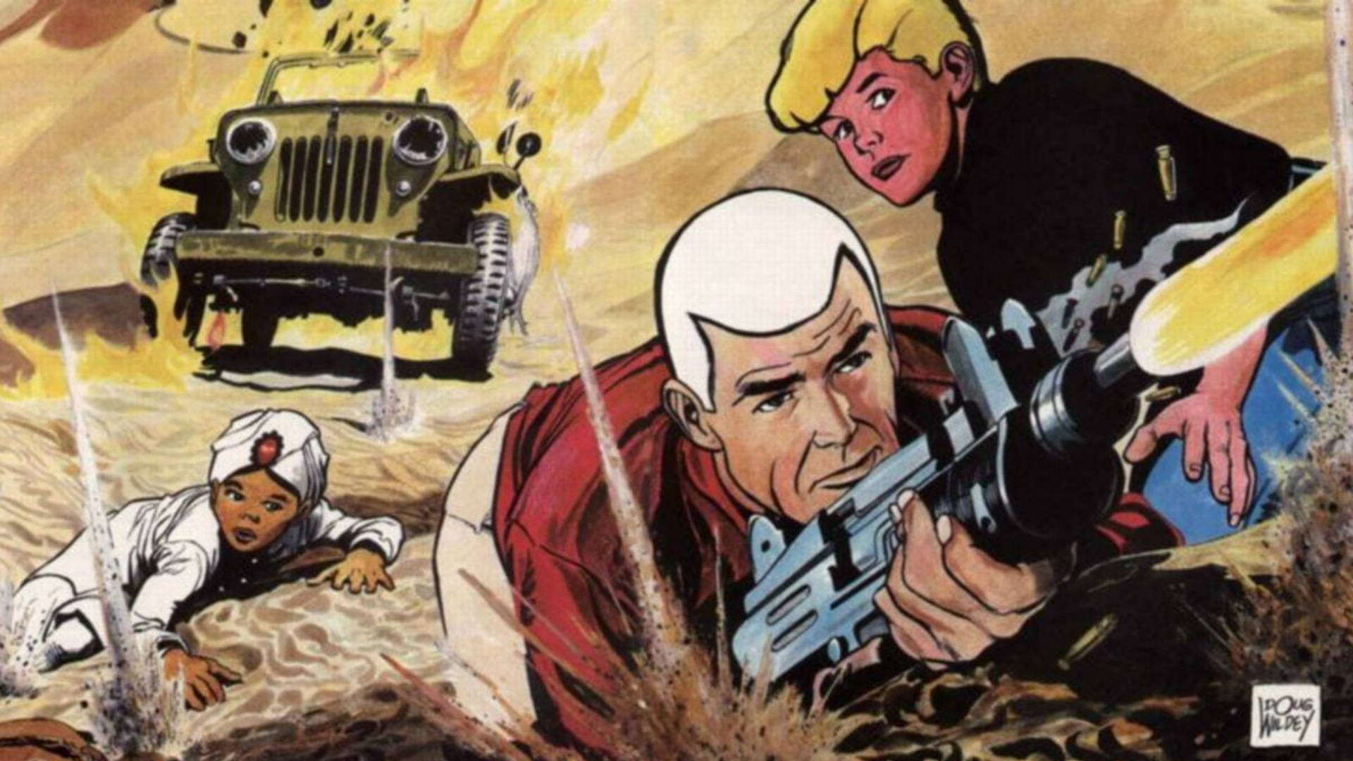 Escenade Batalla De Jonny Quest. Fondo de pantalla