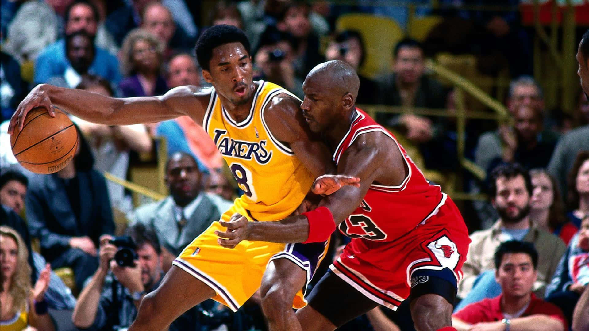 Undúo Inolvidable: Kobe Bryant Y Michael Jordan Fondo de pantalla