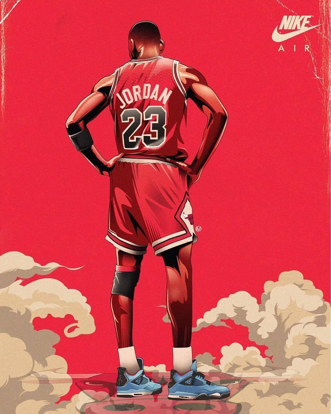 Lebronjames Zollt Michael Jordan Seinen Respekt. Wallpaper