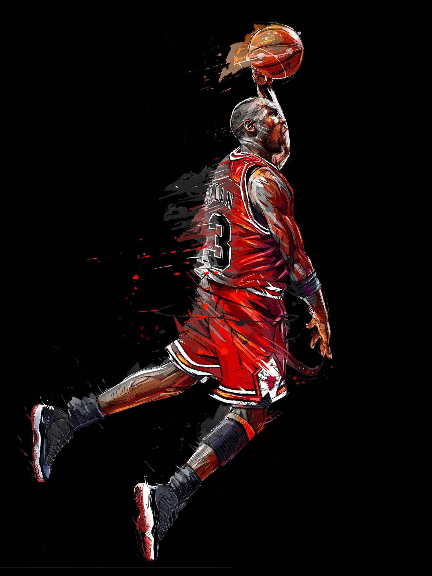 Download Michael Jordan - Master of the Slam Dunk Wallpaper