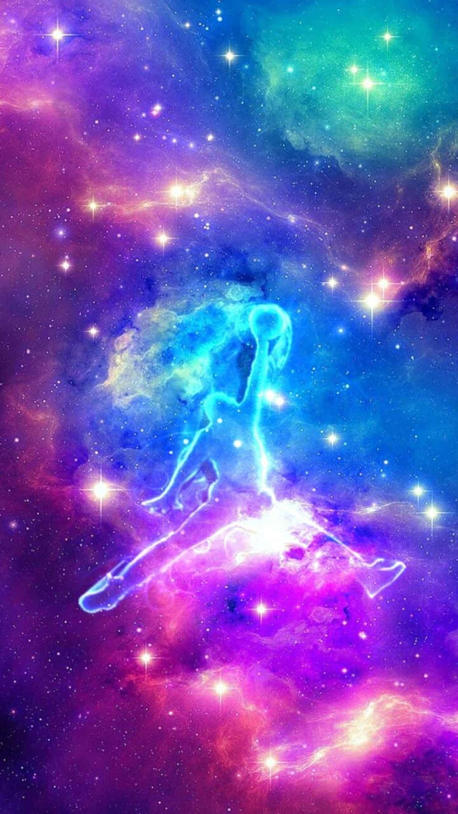 Jordangalaxy Silhouette Colorato Sfondo