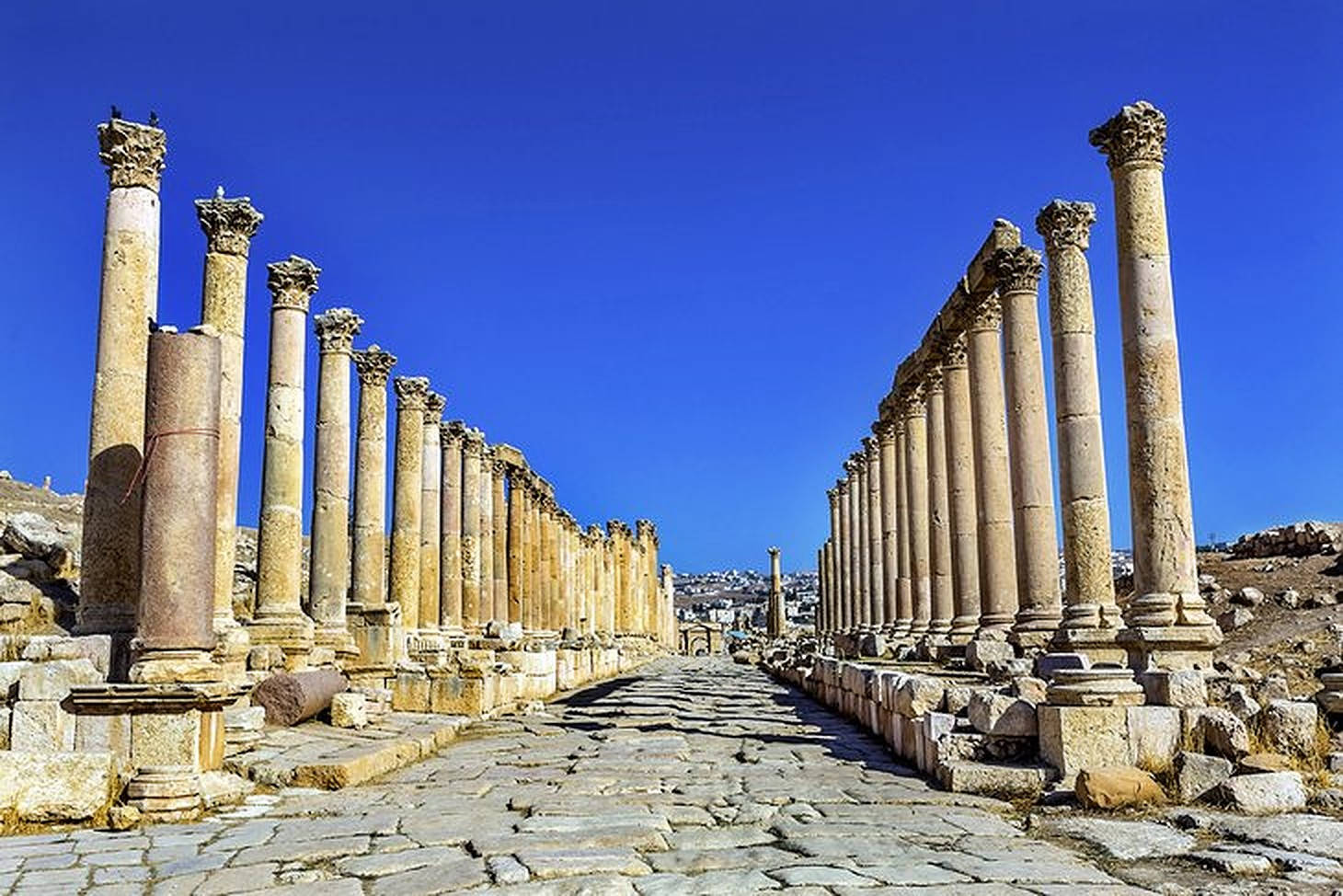 Ruinasde Jerash En Jordania Fondo de pantalla
