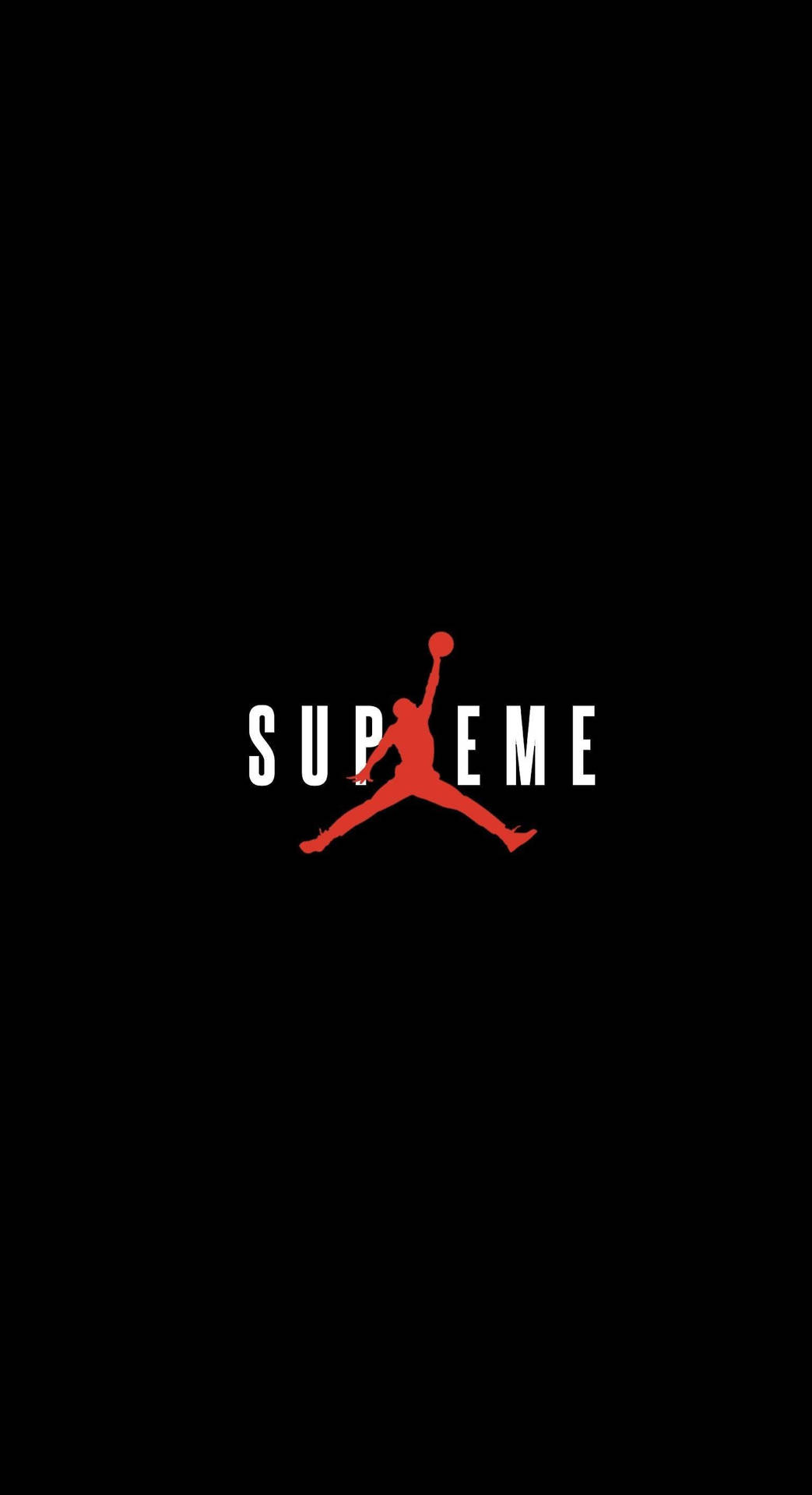 Jordan Logo And Supreme Collaboration Wallpaper