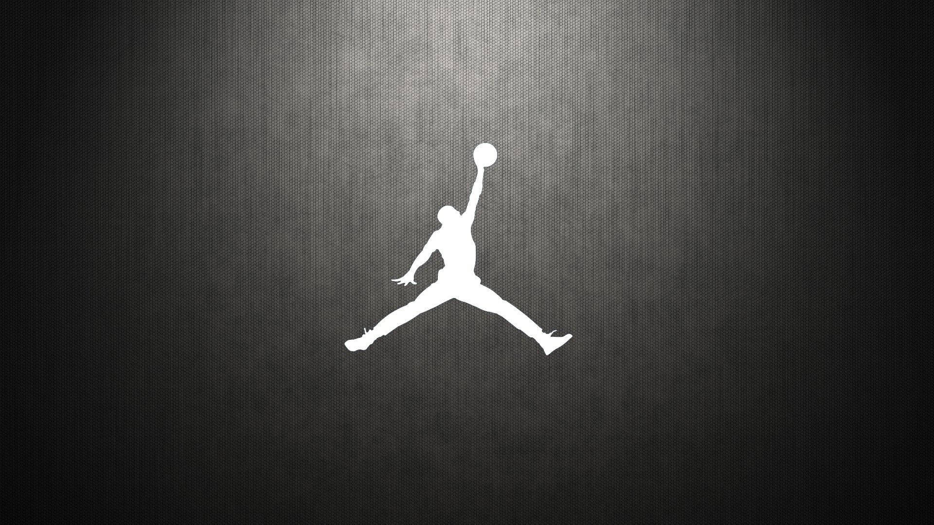 Jordan Logo On Metal Background Wallpaper