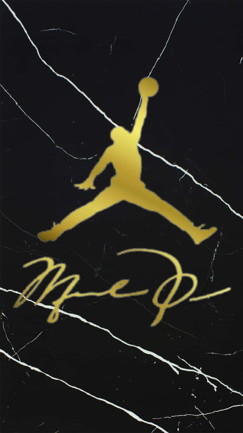 Jordan MP logo på en sort marmor baggrund Wallpaper