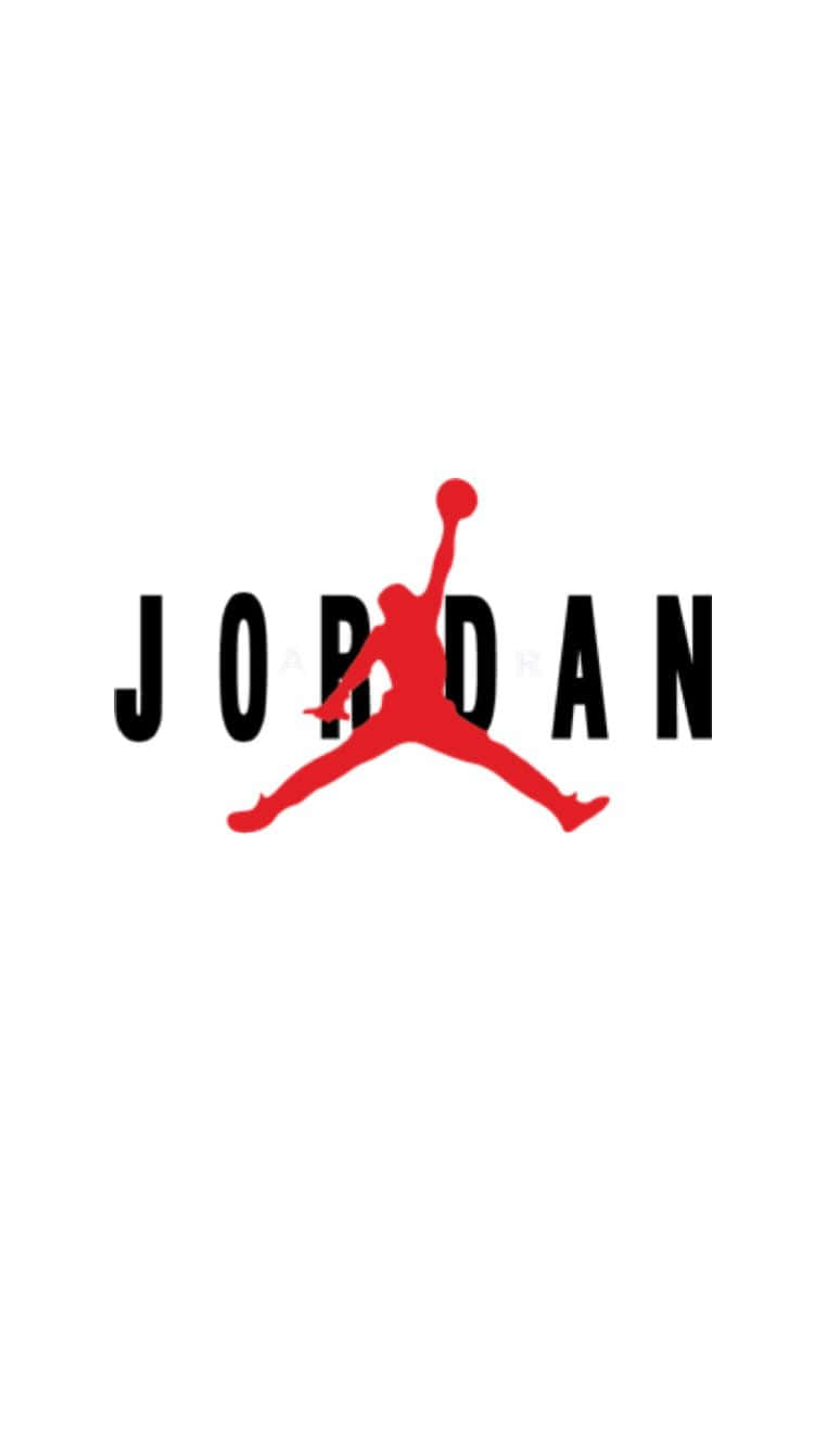 Logode Jordan Sobre Un Fondo Blanco Fondo de pantalla