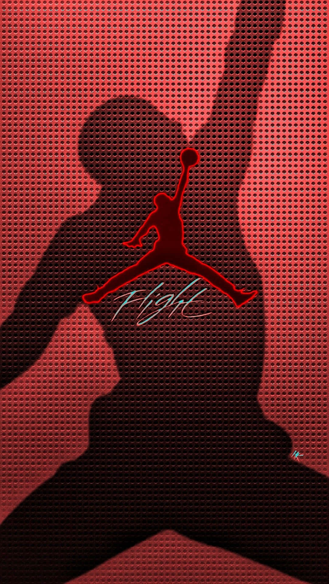 Enjoy the power of performance and style with the Jordan Logo Phone Wallpaper