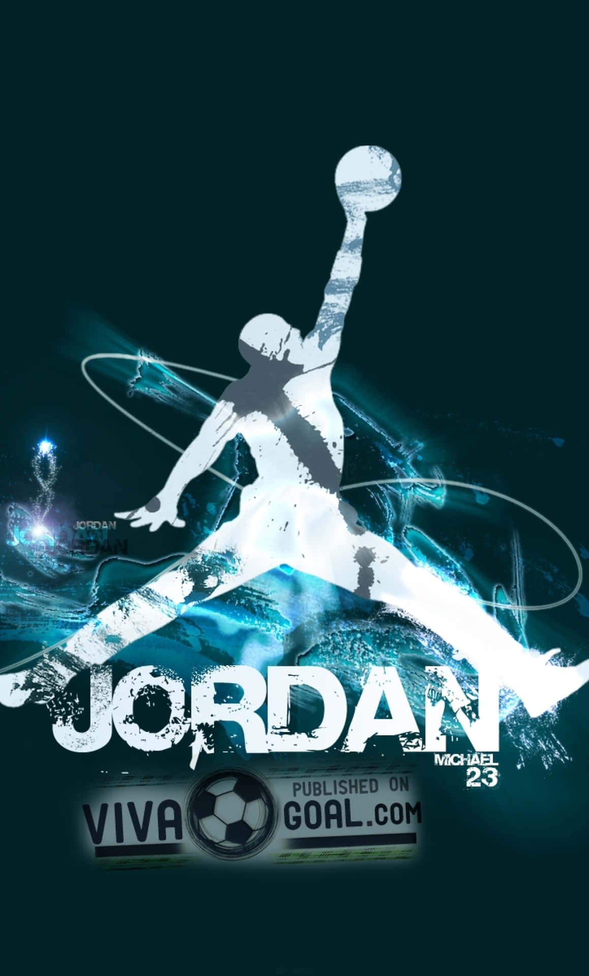 ¡hazuna Declaración Con El Elegante Teléfono Jordan Logo! Fondo de pantalla