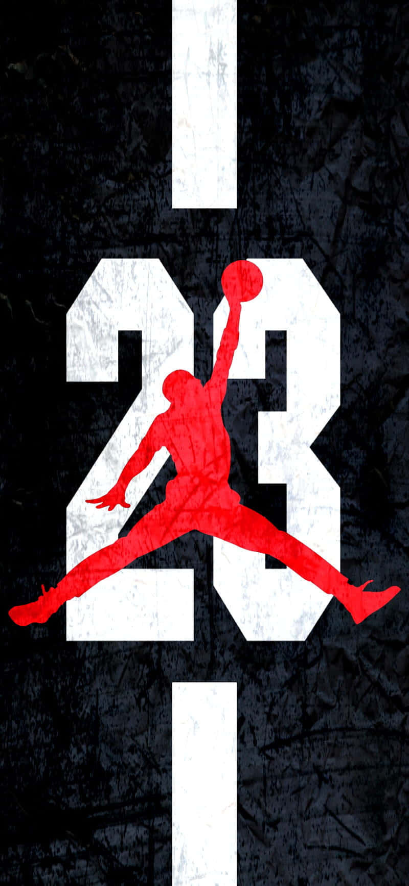 Jordan Logo fused with a Smartphone Wallpaper