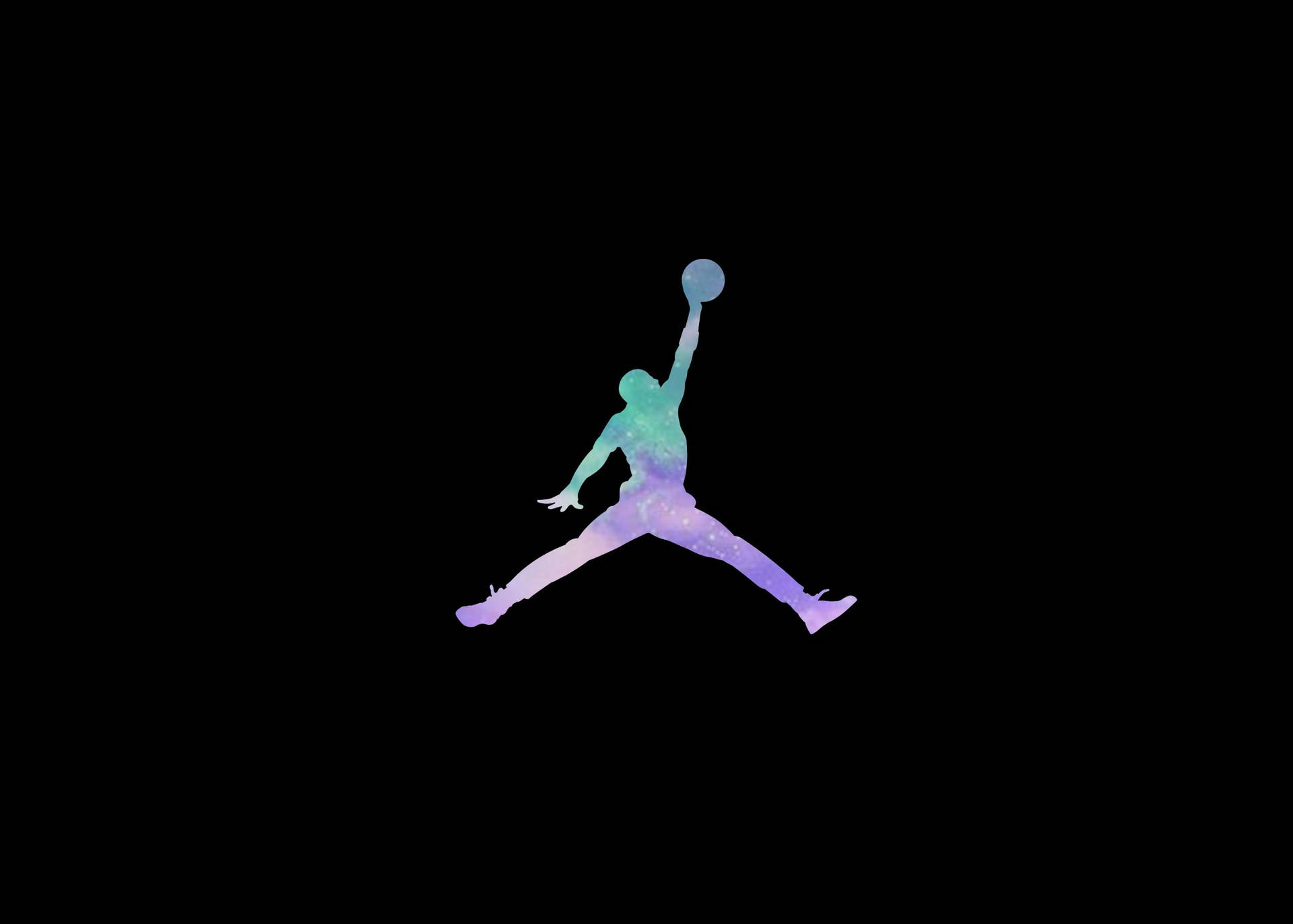Jordan Logo Unique Color Scheme Wallpaper