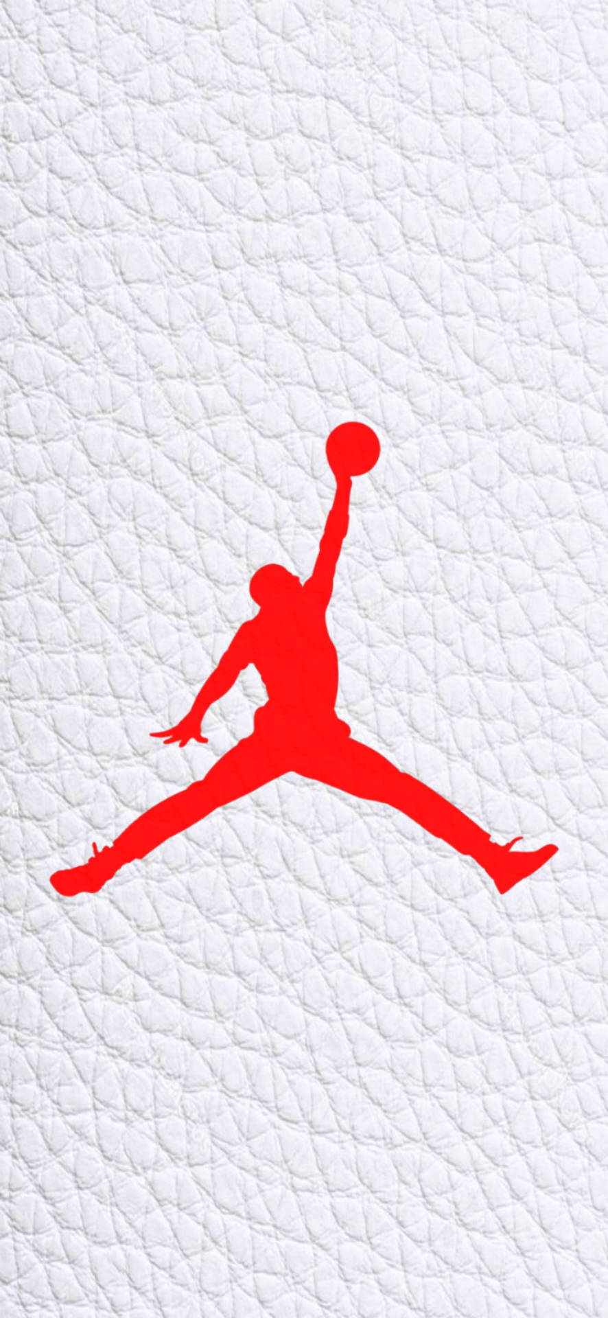 Jordan Logo White Leather Canvas Wallpaper
