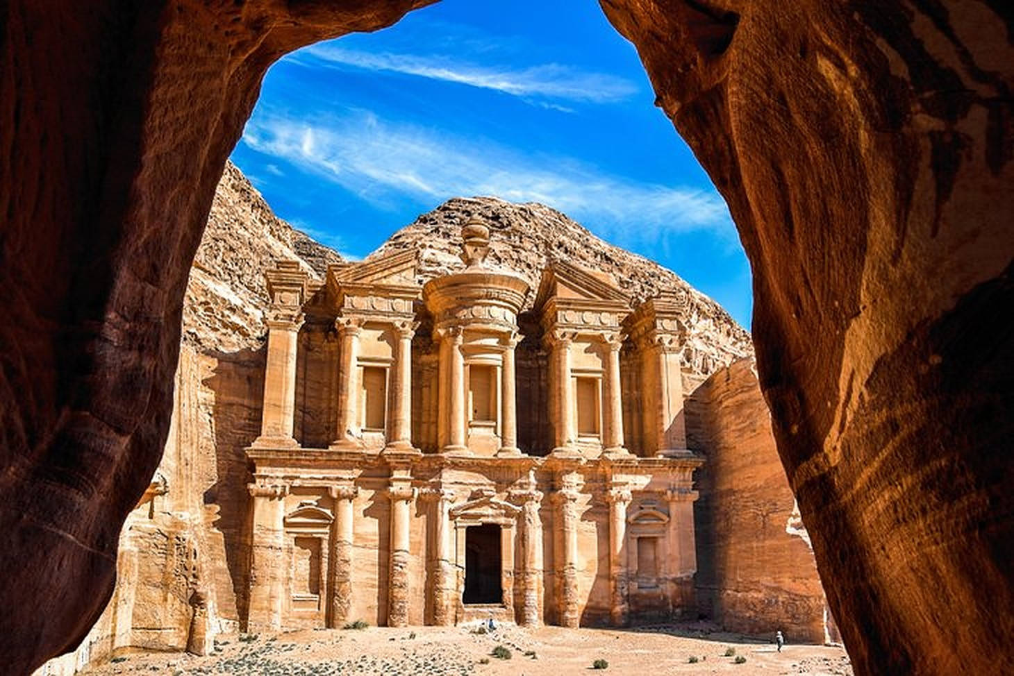 Jordan,fachada De Petra Fondo de pantalla