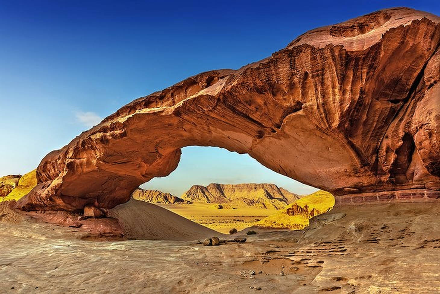 Jordan Rock Arch kunst af naturlig skønhed Wallpaper