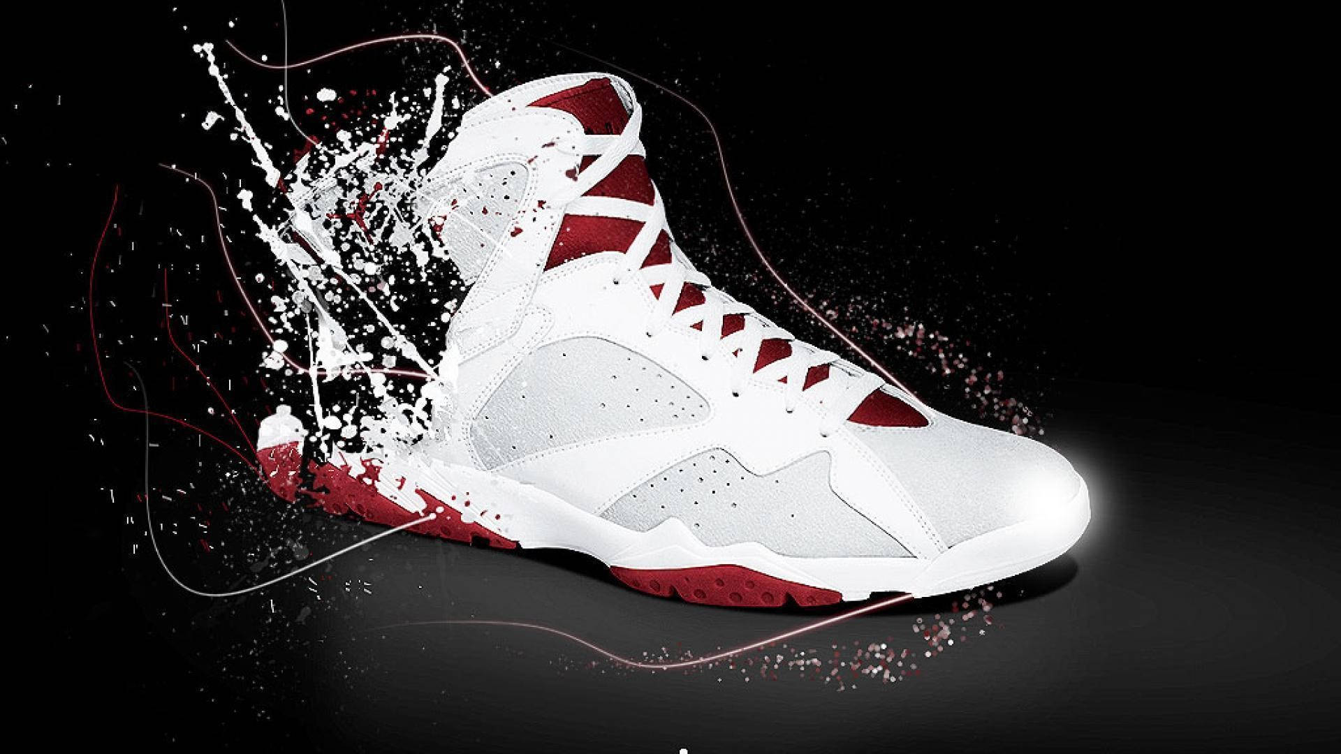 Elevate your style with the iconic Jordan Shoes Wallpaper