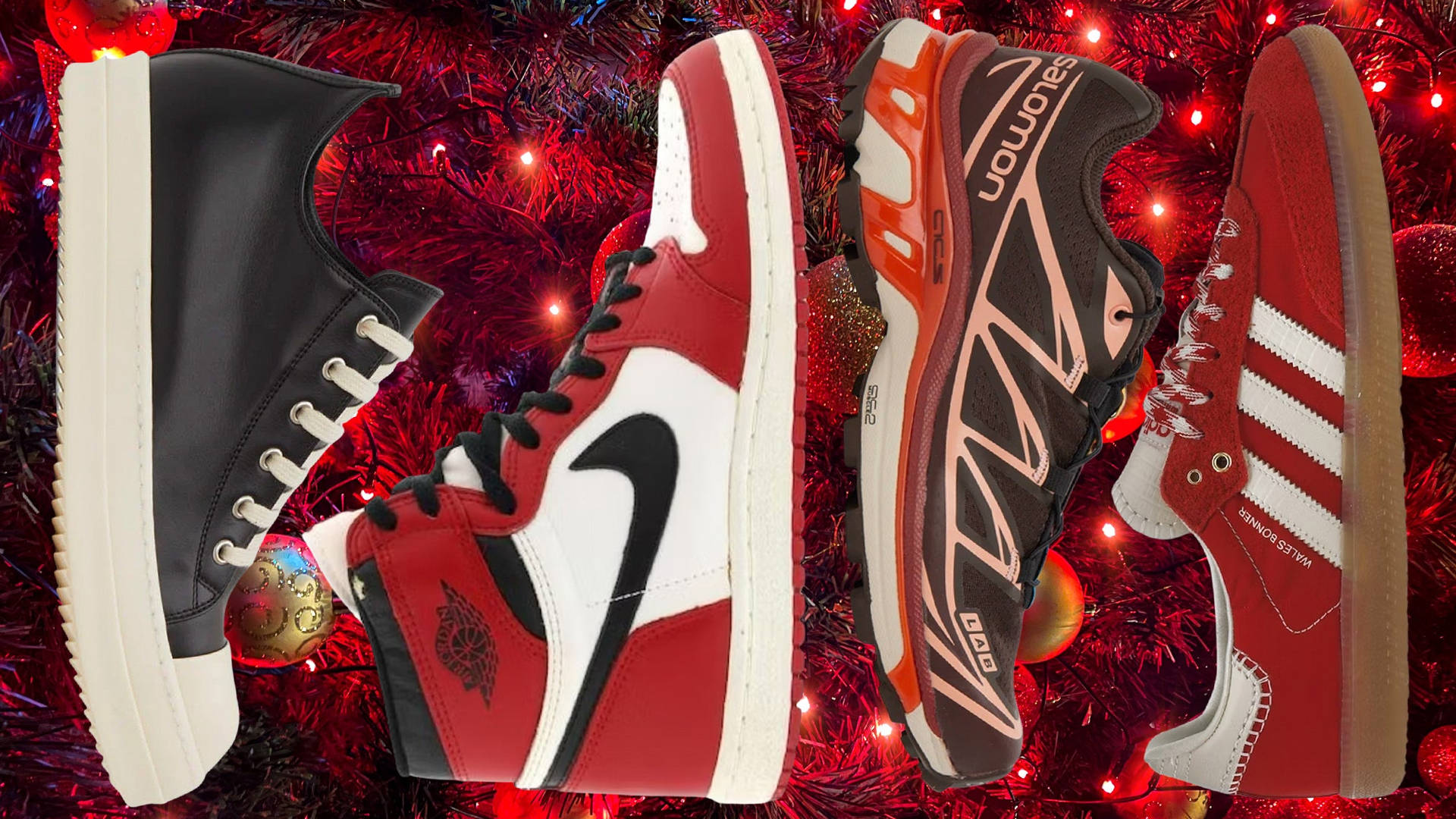 Nike Jordan Christmas Sneaker Collection Wallpaper