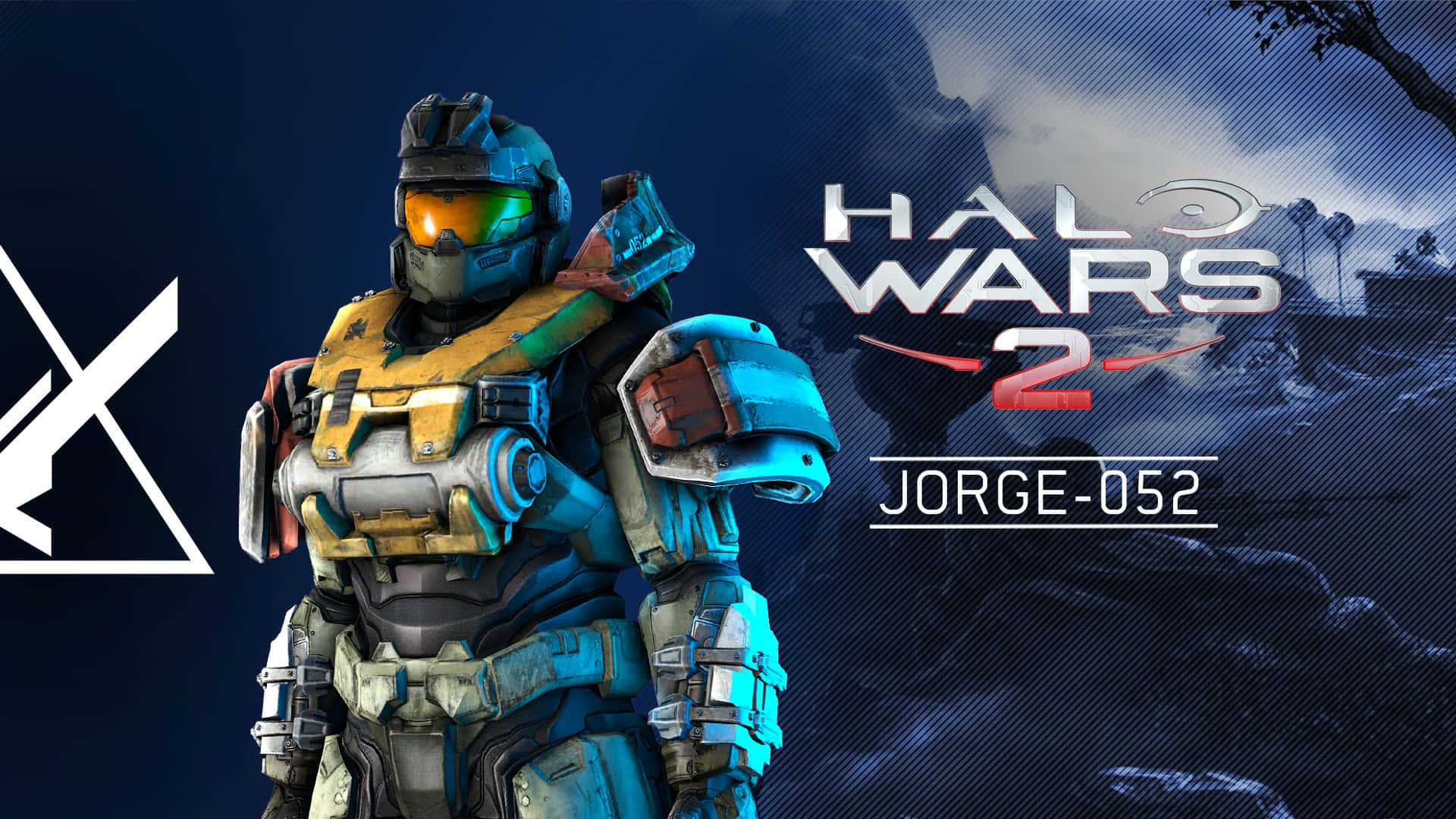 Caption: Noble Team's Jorge-052 in Action Wallpaper